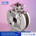 DIN Pn16 Mounting Pad Wafer Flange Ball Valve